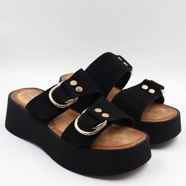 Flatform με λουράκια A763