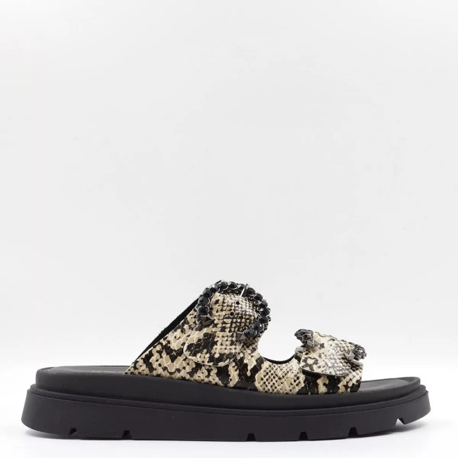 Flatform με λουράκια και τοκά από στρας 26100
