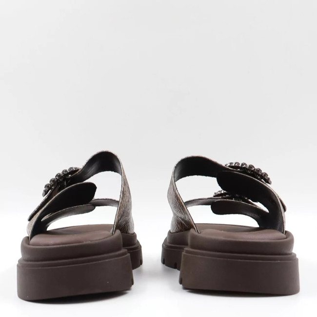 Flatform με λουράκια και τοκά από στρας 26100