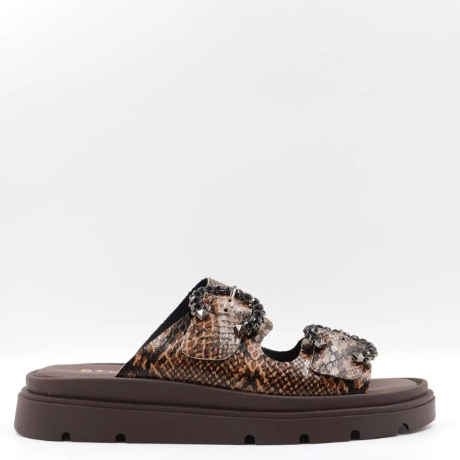 Flatform με λουράκια και τοκά από στρας 26100