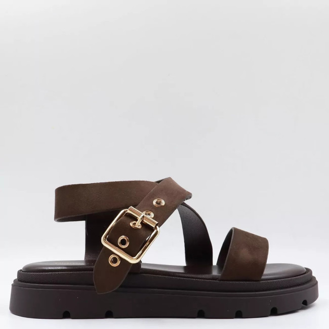 Flatform Σανδάλια με χιαστή λουράκι ML548