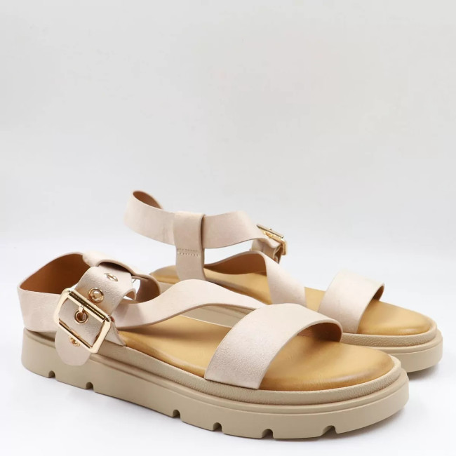 Flatform Σανδάλια με χιαστή λουράκι ML548