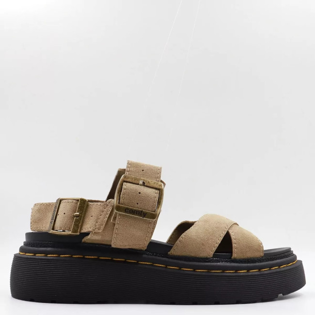 Flatform σανδάλια με χιαστή λουράκια 5363