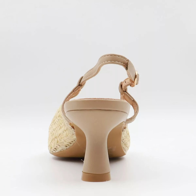 Γόβες open heel με ψάθα Sweet shoes 2787