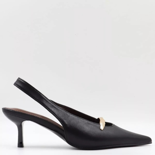 Γόβες openheel & διακοσμητική αγκράφα KL2946