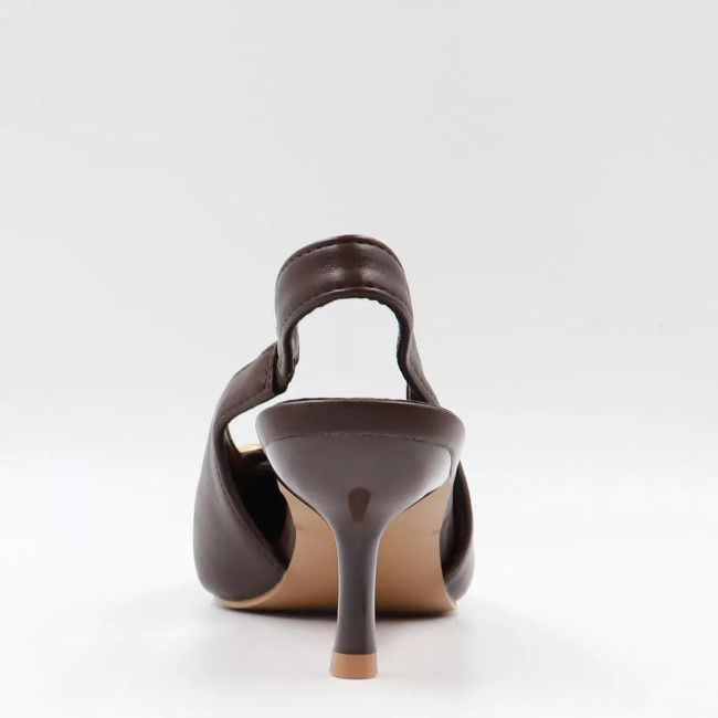 Γόβες openheel & διακοσμητική αγκράφα KL2946