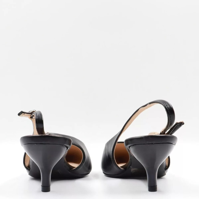 Γόβες openheel με διακοσμητικά λουράκια VB69305