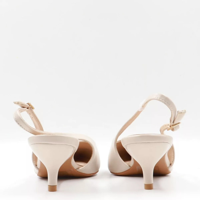 Γόβες openheel με διακοσμητικά λουράκια VB69305