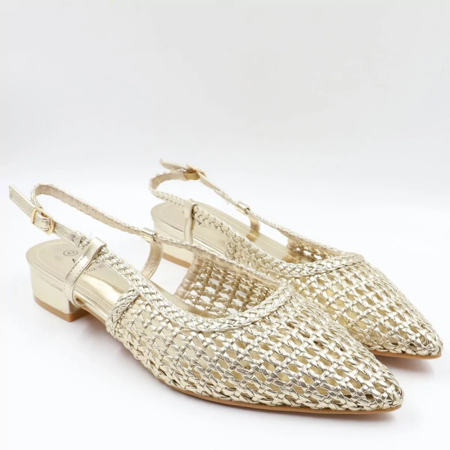 Γόβες openheel με πλέξη DM5313-15