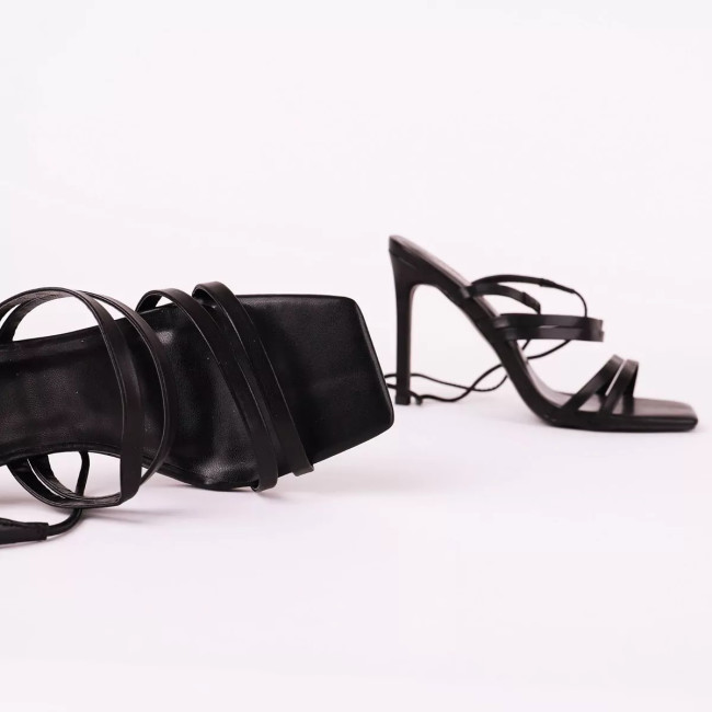 Γυναικεία πέδιλα lace up K3140