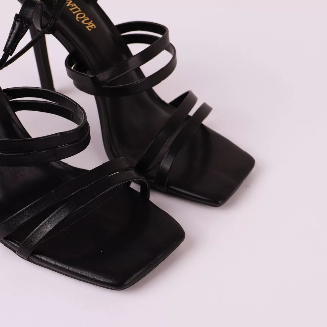 Γυναικεία πέδιλα lace up K3140
