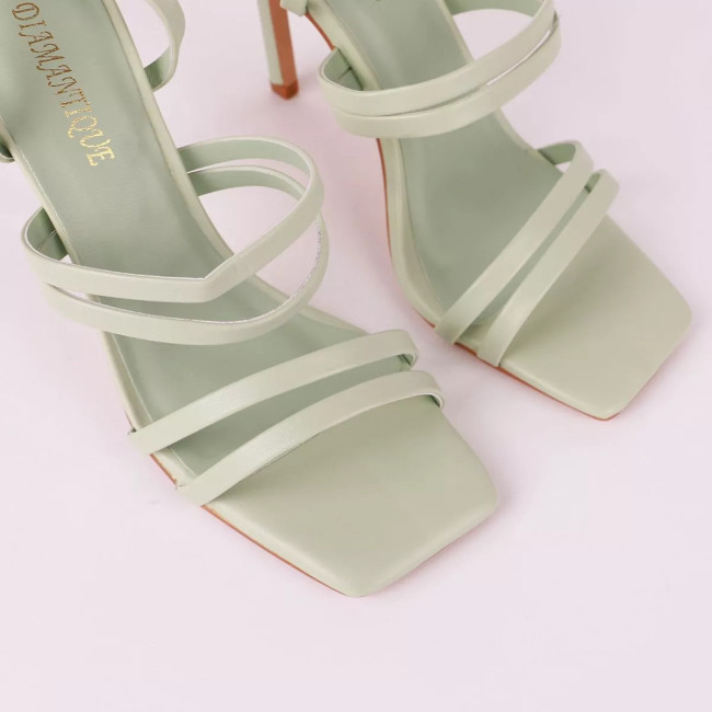 Γυναικεία πέδιλα lace up K3140