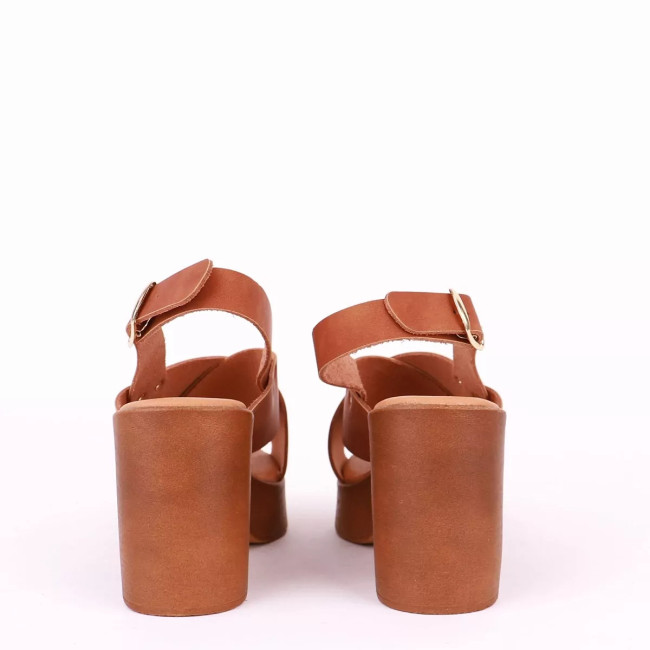 Γυναικεία πέδιλα με τακούνι Bolero 2632B