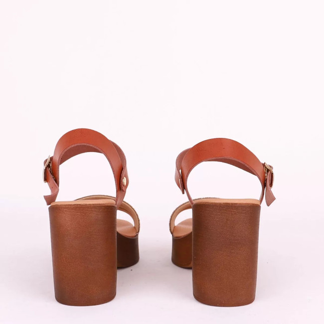Γυναικεία πέδιλα με τακούνι Gshoes 303091