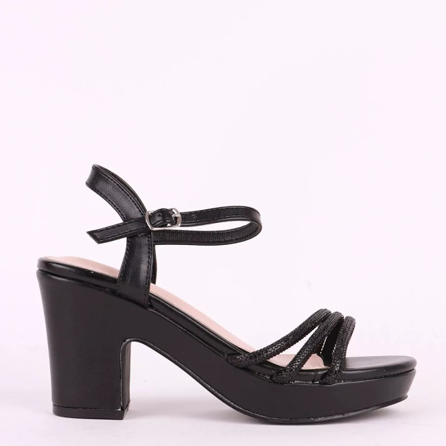 Mellisa shoes Γυναικεία πέδιλα με στρας λουράκια MS5138