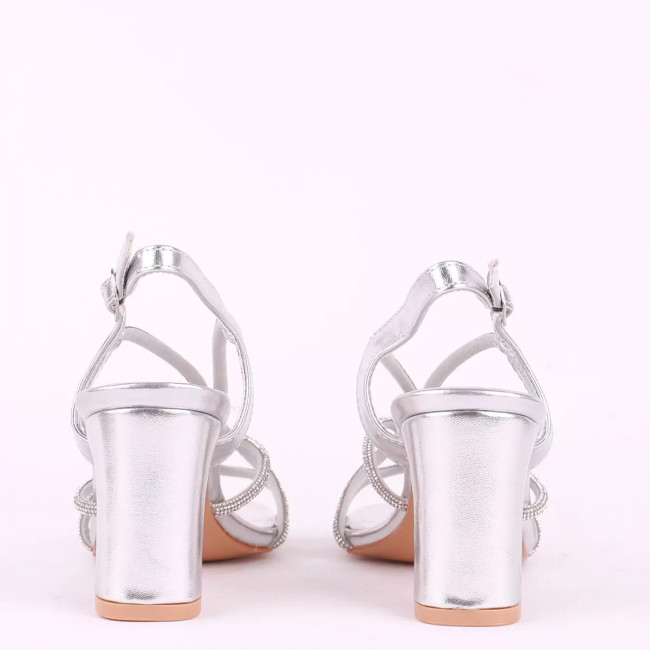 Mellisa shoes Γυναικεία πέδιλα με στρας MS29020