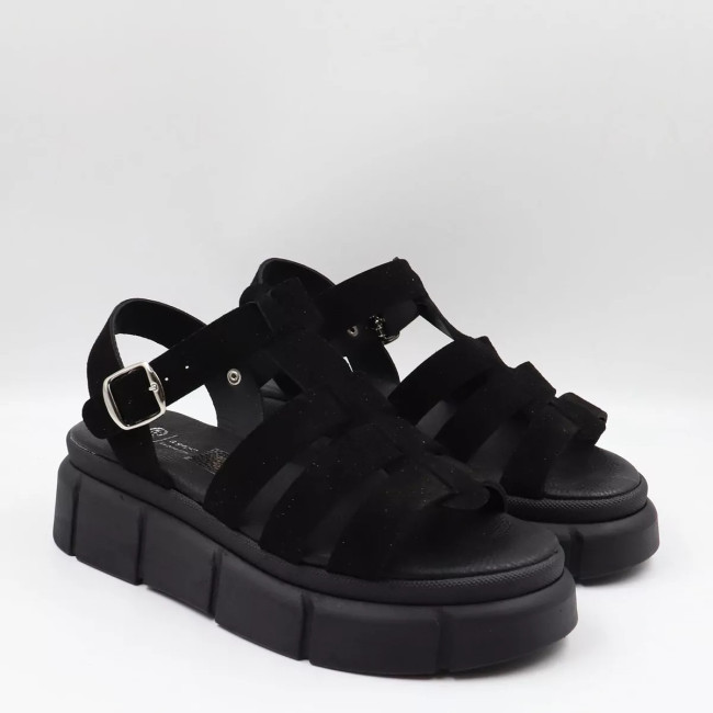 Minimal Flatform με αγκράφα και μοντέρνα chunky σόλα 35443