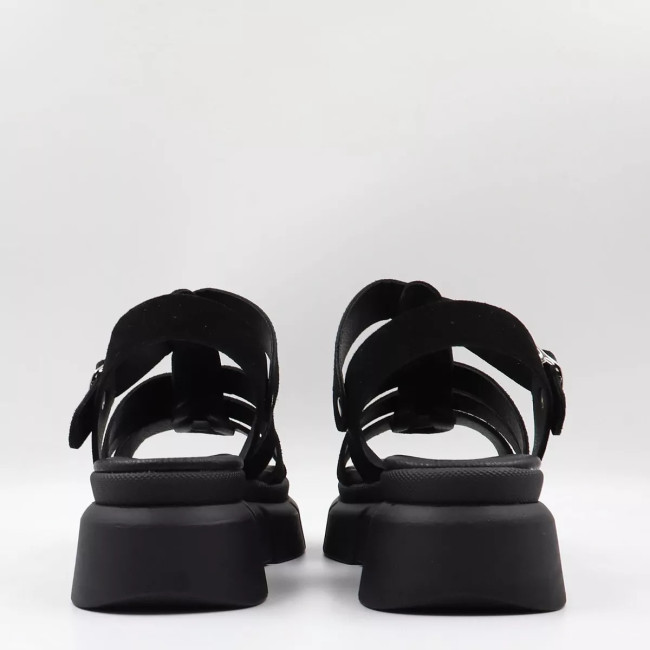 Minimal Flatform με αγκράφα και μοντέρνα chunky σόλα 35443