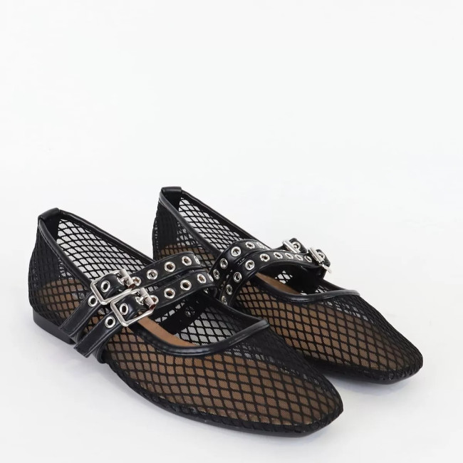 Μπαλαρίνες με διπλή μπαρέτα Sweet shoes 2779