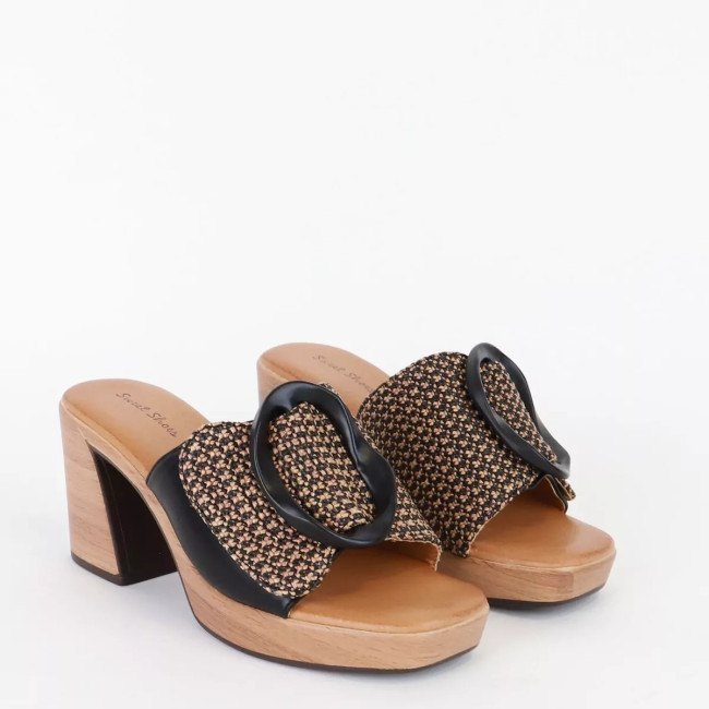 Mules με διακοσμητική αγκράφα Sweet shoes XF001