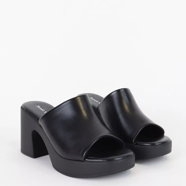 Mules με φαρδιά φάσα & φιάπα Sweet shoes YL5019