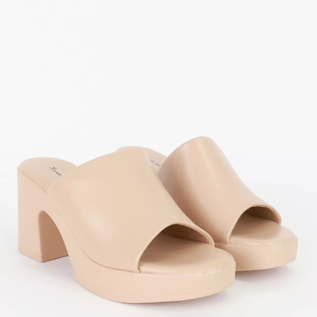 Mules με φαρδιά φάσα & φιάπα Sweet shoes YL5019