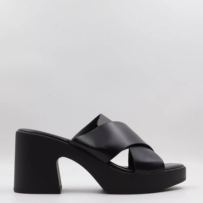 Mules με χιαστή λουράκια & φιάπα Vera Blum VB58311