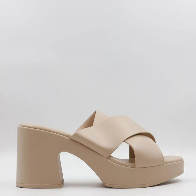 Mules με χιαστή λουράκια & φιάπα Vera Blum VB58311