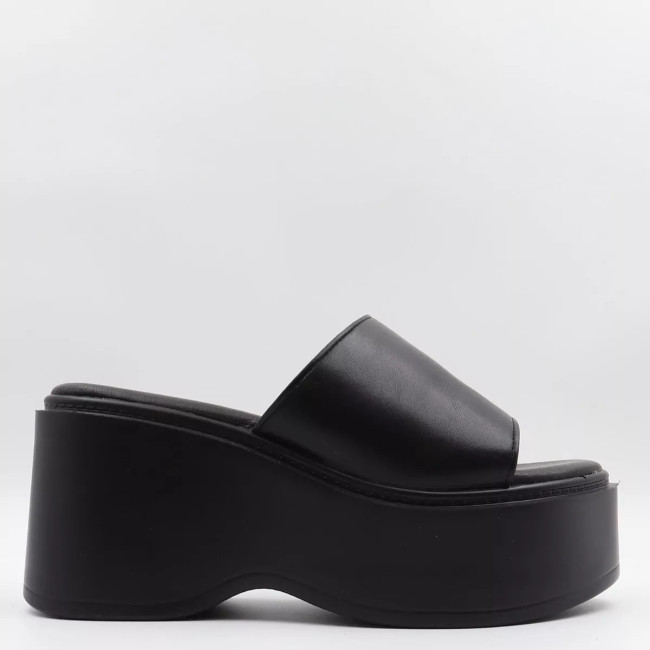 Πλατφόρμες με φαρδιά φάσα Ideal shoes 5259