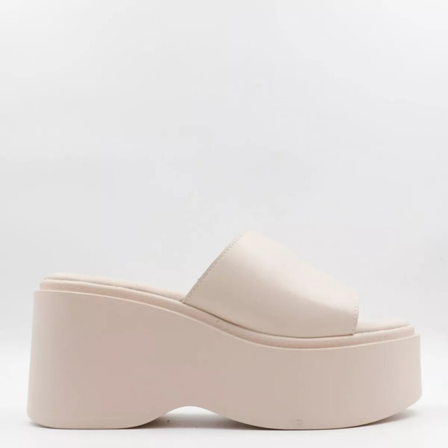 Πλατφόρμες με φαρδιά φάσα Ideal shoes 5259
