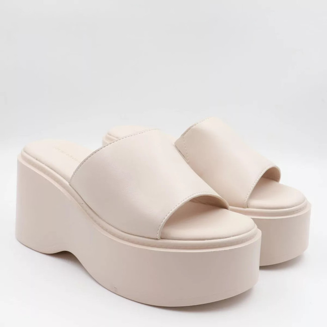 Πλατφόρμες με φαρδιά φάσα Ideal shoes 5259