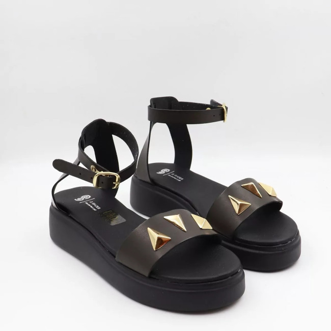 Σανδάλια με διακοσμητικά & μπαρέτα Gshoes 33761