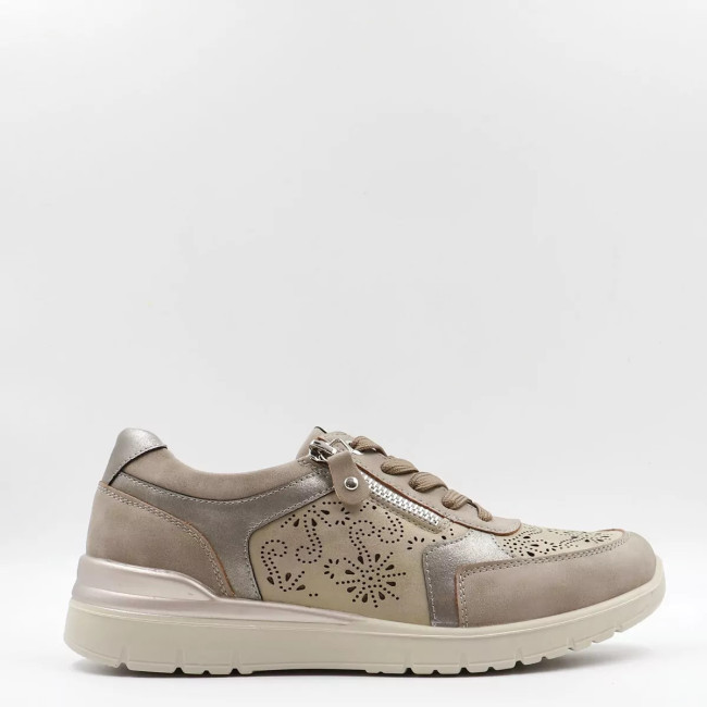 Sneakers ανατομικά με διακοσμητικό φερμουάρ WCL260331