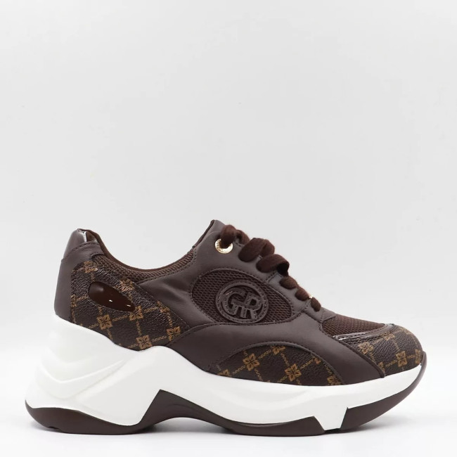 Sneakers Chunky σε συνδυασμό υλικών H9076