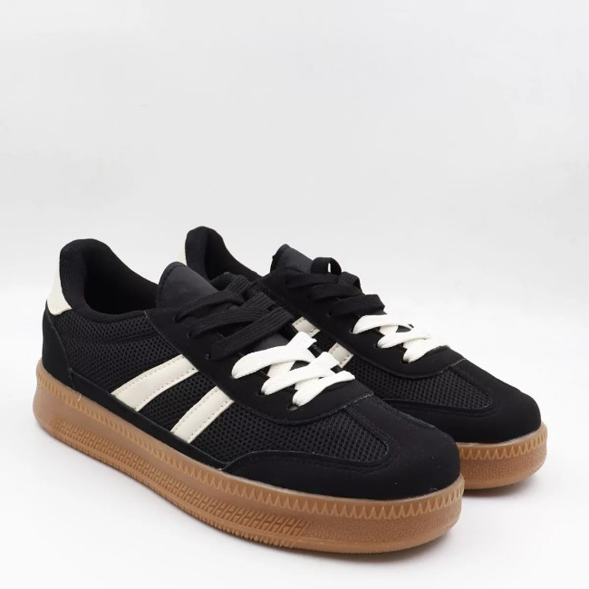 Sneakers σε συνδυασμό υλικών Alta moda CC117