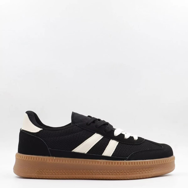 Sneakers σε συνδυασμό υλικών Alta moda CC117