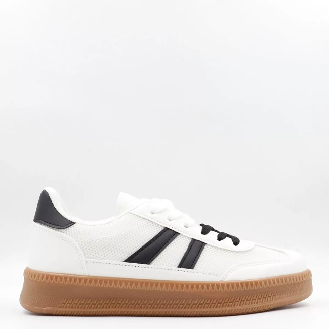 Sneakers σε συνδυασμό υλικών Alta moda CC117