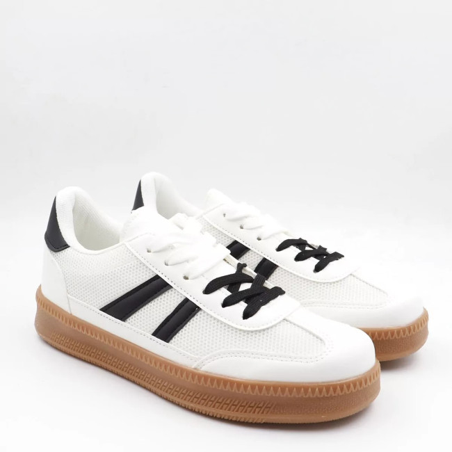 Sneakers σε συνδυασμό υλικών Alta moda CC117