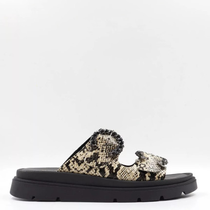 Flatform με λουράκια και τοκά από στρας 26100