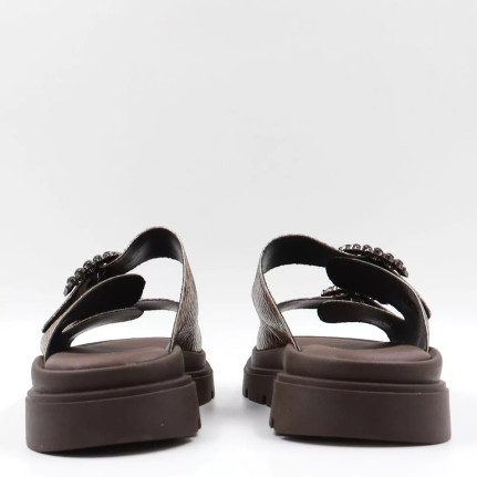 Flatform με λουράκια και τοκά από στρας 26100