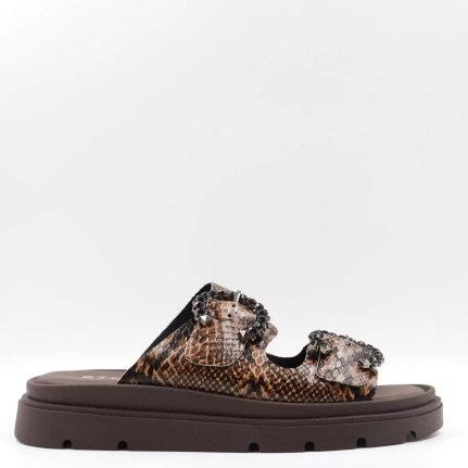 Flatform με λουράκια και τοκά από στρας 26100