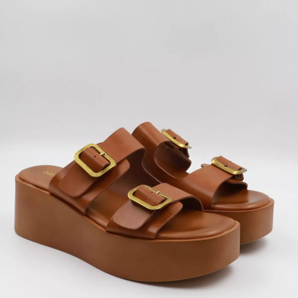 Flatform πλατφόρμες με λουράκια Diamantique ML384