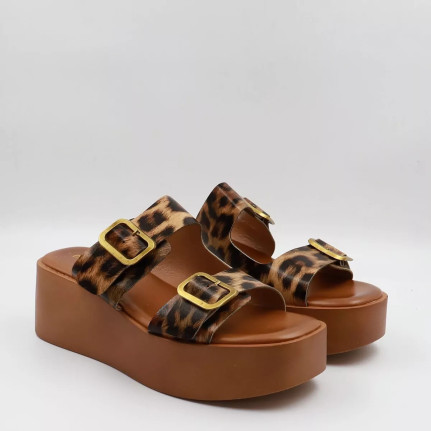 Flatform πλατφόρμες με λουράκια Diamantique ML384