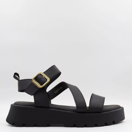 Flatform σανδάλια με λοξώ λουράκι Mira max Y2079