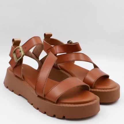 Flatform σανδάλια με λοξώ λουράκι Mira max Y2079