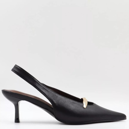 Γόβες openheel & διακοσμητική αγκράφα KL2946