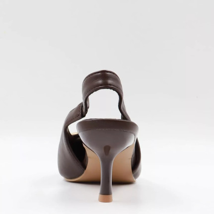 Γόβες openheel & διακοσμητική αγκράφα KL2946