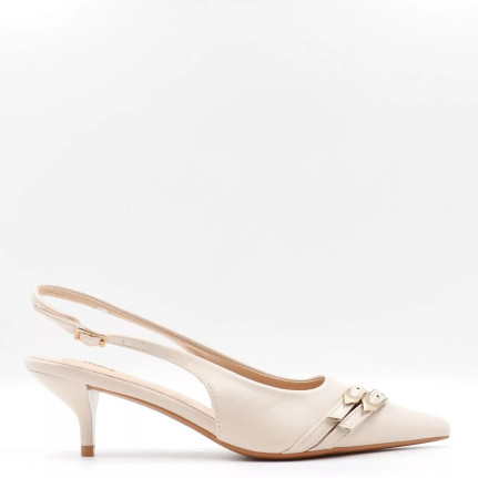 Γόβες openheel με διακοσμητικά λουράκια VB69305