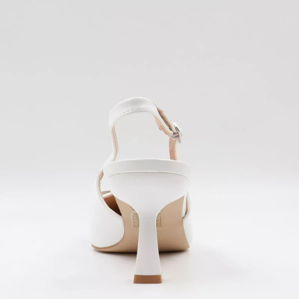 Γόβες openheel με διακοσμητική αγκράφα 6380