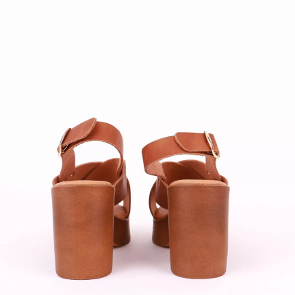 Γυναικεία πέδιλα με τακούνι Bolero 2632B